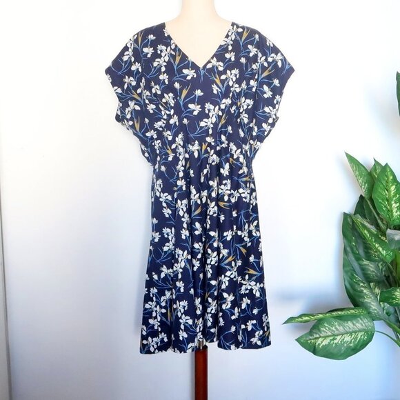 Floral Blue Midi Dress - Picture 5 of 16